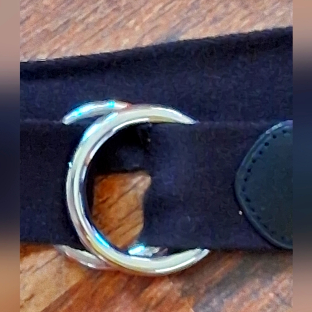 POLO RALPH LAUREN O-RING BLACK CLOTH BELT. EUC  NO SIGN OF WEAR.